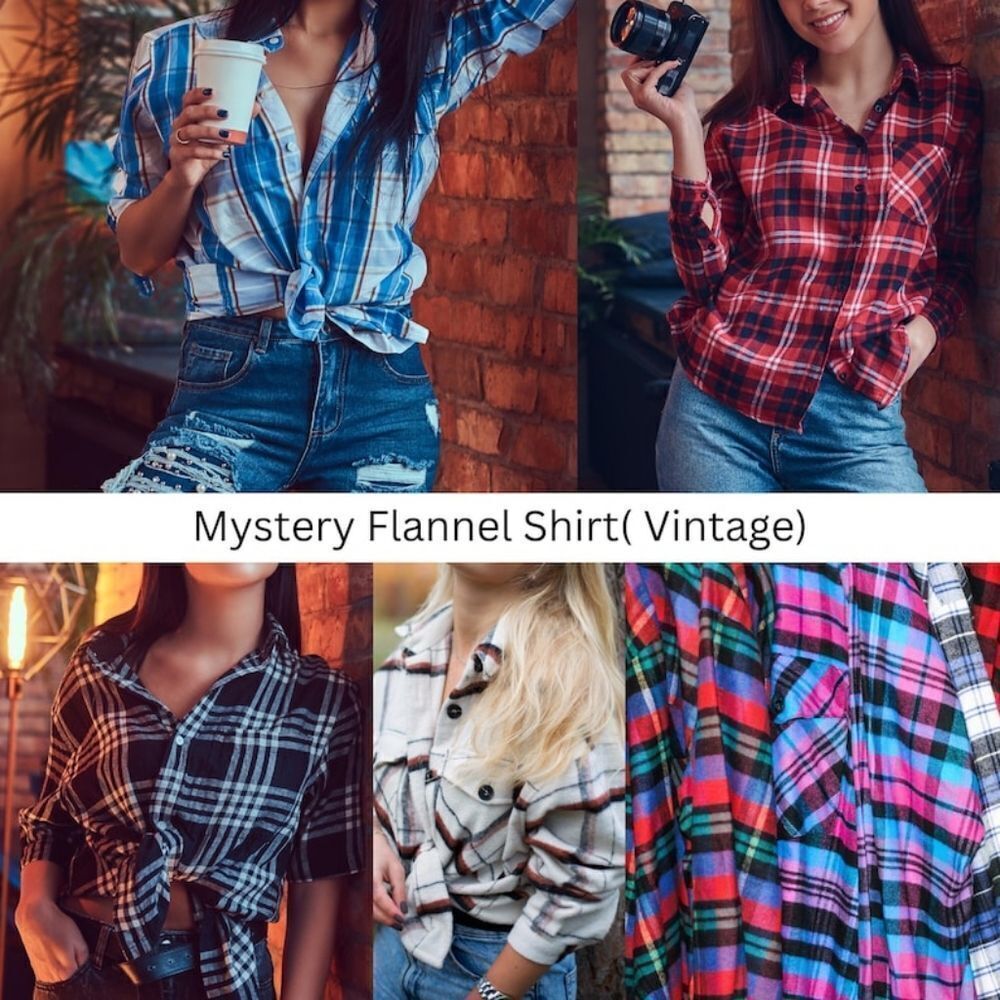 Mystery Flannel. Warm and cozy unisex flannel. Mystery boxes